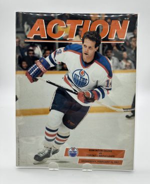 Action Edmonton Oilers Official Program February 18 1987 VS. Maple Leafs